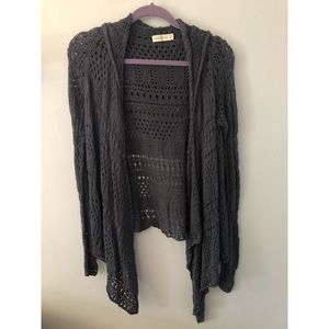 A&F navy sweater with hood